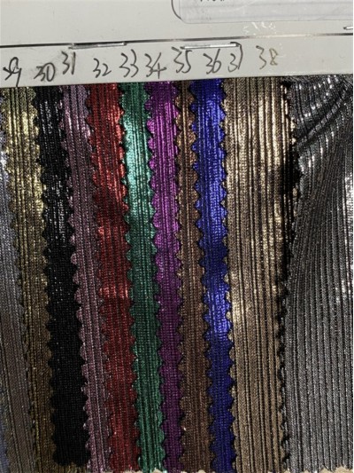 GZ-JP 羅紋閃光布    幅寬:148cm 克重: 150g  成分:滌97%氨綸3% 細節-3